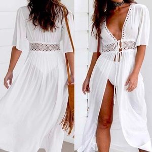 Long Maxi Dress Women Beach Cover Up